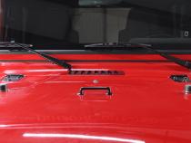 Jeep TJ Hood Kit Without Hood Catch 98-06 Wrangler TJ Powdercoat Black Kentrol