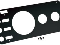 Jeep CJ Gauge Cover Without Radio Opening 76-86 CJ Powdercoat Black Kentrol