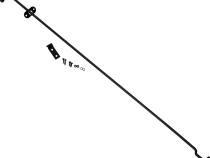 Jeep TJ Hood Prop Rod 97-06 Wrangler TJ Powdercoat Black Kentrol