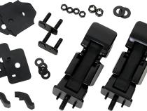 Jeep JK Hood Catch Pair 07-18 Wrangler JK Powdercoat Black Kentrol
