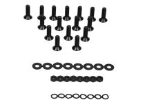Jeep JK Door Hinge Set 8 Pieces 4 Door 07-18 Wrangler JK Powdercoat Black Kentrol
