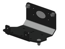 Yamaha ATV Winch Mount Black Powdercoated Steel 16-20 Grizzly Mile Marker