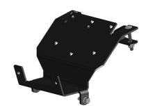 Honda TRX300 Winch Mount Black Powdercoated Steel 93-00 Honda TRX Mile Marker