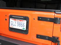 Jeep JK Tailgate Plug (set) 07-18 Wrangler JK Powdercoat Black Kentrol