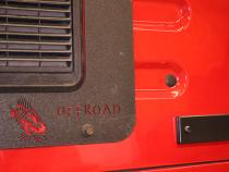 Jeep TJ Tailgate Plug 97-06 Wrangler TJ Powdercoat Black Kentrol