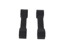 Jeep JK Replacement Hood Catch Rubbers Pair 07-18 Wrangler JK Textured Black Kentrol