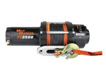 3500 LB Winch Waterproof 12V 2.4 HP Permanent Magnet Motor w/Synthetic Rope Aluminum Fairlead PE3.5 ES Mile Marker