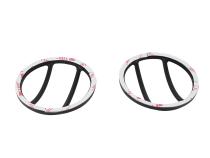 Jeep JK Fog Light Cover Pair 07-18 Wrangler JK Textured Black Kentrol