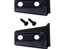 Jeep JK Hood Hinge Overlays Pair 07-18 Wrangler JK Textured Black Kentrol