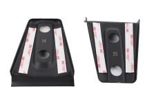 Jeep JK Hood Hinge Overlays Pair 07-18 Wrangler JK Textured Black Kentrol