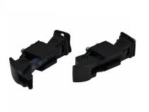 Jeep JK Hood Catch Pair 07-18 Wrangler JK Textured Black Kentrol