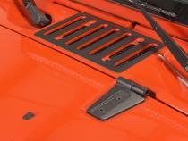 Jeep JK Hood Hinge Pair 07-18 Wrangler JK Textured Black Kentrol