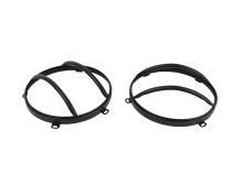 Jeep JK Euro Headlight Guards Pair  07-18 Wrangler JK Textured Black Kentrol