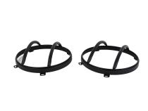 Jeep JK Euro Headlight Guards Pair  07-18 Wrangler JK Textured Black Kentrol