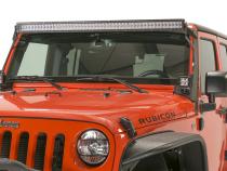 Jeep JK Euro Headlight Guards Pair  07-18 Wrangler JK Textured Black Kentrol