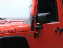 Jeep JK Windshield Supports Pair 07-18 Wrangler JK Textured Black Kentrol