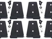 Jeep JK Door Hinge Set 8 Pieces 4 Door 07-18 Wrangler JK Textured Black Kentrol