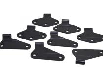 Jeep JK Body Door Hinge Set 8 Pieces 4 Door 07-18 Wrangler JK Textured Black Kentrol