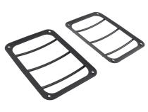 Jeep JK Taillight Guard Pair 07-18 Wrangler JK Textured Black Kentrol