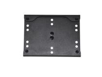 Jeep JK Shackle Mounted License Plate Bracket 07-18 Wrangler JK Textured Black Kentrol