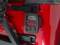 Jeep TJ Heritage Taillight Guard 97-06 Wrangler TJ Textured Black Kentrol