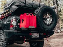 RotopaX Carrier for Dual Swing Out Rear Bumper with Standard T-Handle for 05-15 Toyota Tacoma All Pro Off Road