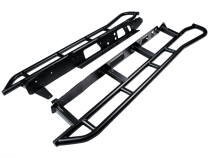 Tacoma Rock Sliders Black Powdercoat without Fill Plates 05-18 Toyota Tacoma Access Cab Long Bed/Double Cab Short Bed All Pro Off Road