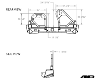 Tacoma High Clearance Dual Swing-Out Bumper 05-15 Toyota Tacoma Bare All Pro Off Road