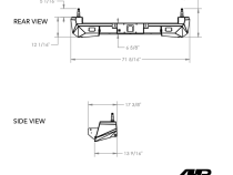 Tacoma High Clearance Dual Swing-Out Bumper 05-15 Toyota Tacoma Bare All Pro Off Road