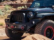 Jeep JL/JT Full Front Bumper For 18-Pres Wrangler JL/Gladiator Rigid Series Complete With Winch Plate Rock Slide Engineering