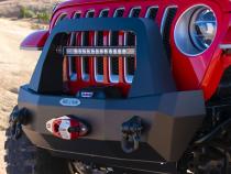 Jeep JL Shorty Front Bumper For 18-Pres Wrangler JL Complete With Winch Plate Rigid Series Rock Slide Engineering