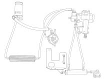 Upgraded #8 Return Line Hose Kit with Heat Sink Fluid Cooler Kit for 2007-11 Jeep JK PSC Performance Steering Components
