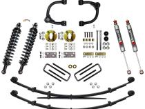 3 Inch Front Coilover Suspension Lift System with Front Upper Control Arms Rear Leaf Springs and Rear M95 Monotube Shocks 16-22 Toyota Tacoma Skyjacker