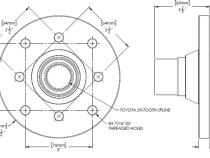 29-Spline 1310 and 1350 Series Drilled Differential Flanges without Dust Shield Trail Gear