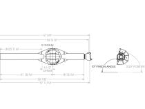 67 Inch WMS Passenger Drop Fabricated Front Axle Housing 8 Inch No Inspection Hole Trail Gear
