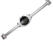 Rock Assault Nine Rear Axle Housing With Bearing Pockets 3.5 Inch X 3/8 Inch X 65 Inch Length WMS with Inspection Hole Trail Gear