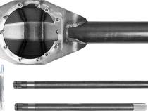 67 Inch WMS Driver Drop Fabricated Front Axle Housing 8.4 Inch Diff 3.5 OD 1/4 Wall with Inspection Hole Trail Gear