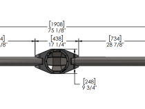 8 Inch Fabricated Axle Builder Kits 1/4 Inch Wall 79-95 Flanges with Inspection Hole Trail Gear