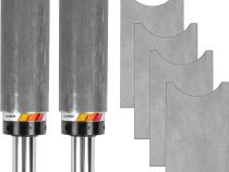 Performance 2.5 Inch Smooth Body Pin Top Bump Stop Sets - 4 Inch Stroke Trail Gear