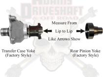 JK Rear 1310 Solid CV Driveshaft 4 Door Adams Driveshaft