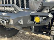 Mid Front Bumper With Winch Plate For 18-25 Jeep Wrangler JL 2-4 Door 20-25 Gladiator