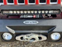 Mid Front Bumper With Winch Plate For 18-25 Jeep Wrangler JL 2-4 Door 20-25 Gladiator