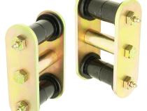 HD Leaf Spring Shackles 87-95 Wrangler YJ Front Includes Urethane Bushings HD Greasable Bolts Pair RockJock 4x4