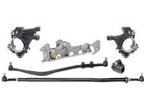 Currectlync JL/JT High Steer Kit for Ram Assist Incl Knuckles Drag Link Tie Rod Trac Bar Reloc/Ram Mount Axle Bracket Ram Assist Tie Rod Clamp