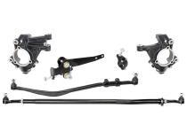 Currectlync JL/JT High Steer Kit for Stabilizer Shock Incl Knuckles Drag Link Tie Rod Trac Bar Reloc/Shock Mount Axle Shock Tie Rod Clamp