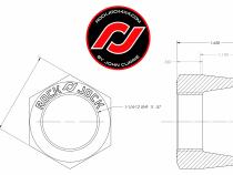RockNut Kit (Nut and Bung) 1 1/4 Inch LH Thread RockJock 4X4